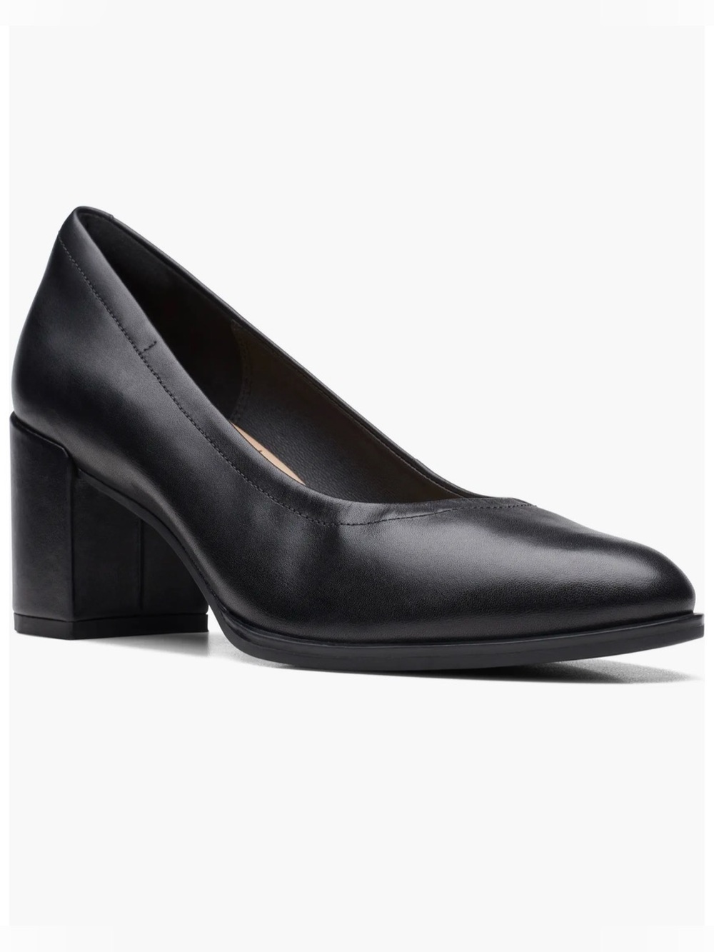 Clark’s Freva 56 black leather, size 8.5